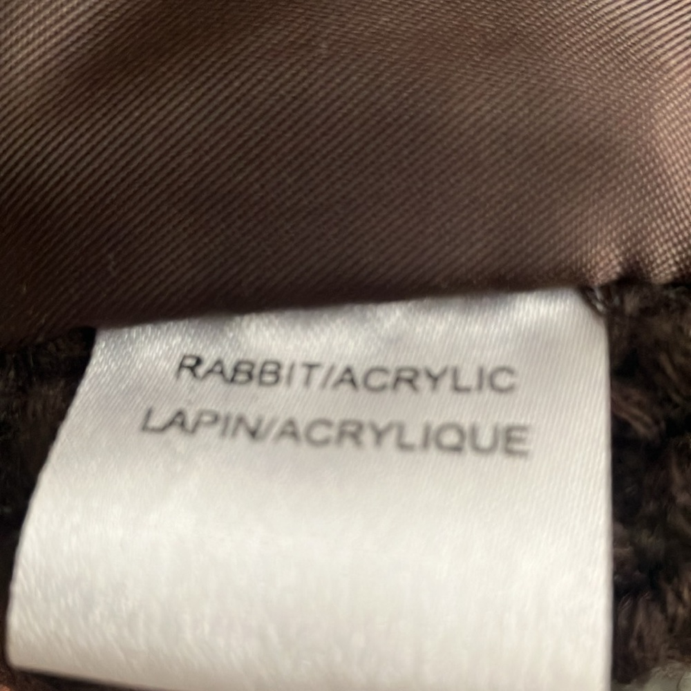 Rabbit fur front vest - Picture 3 of 4